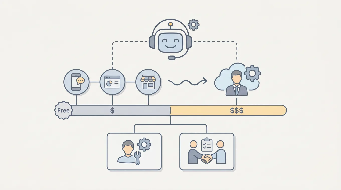 AI receptionist illustration