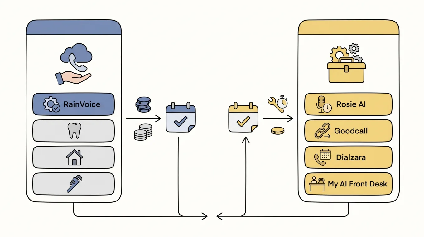 How self-serve and done-for-you AI answering services differ for small business